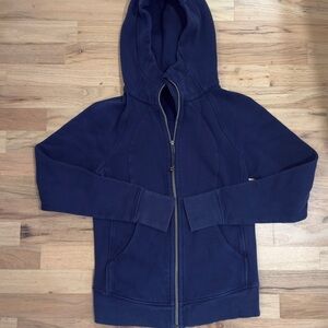 Full Zip Lululemon Scuba Hoodie - Navy Blue